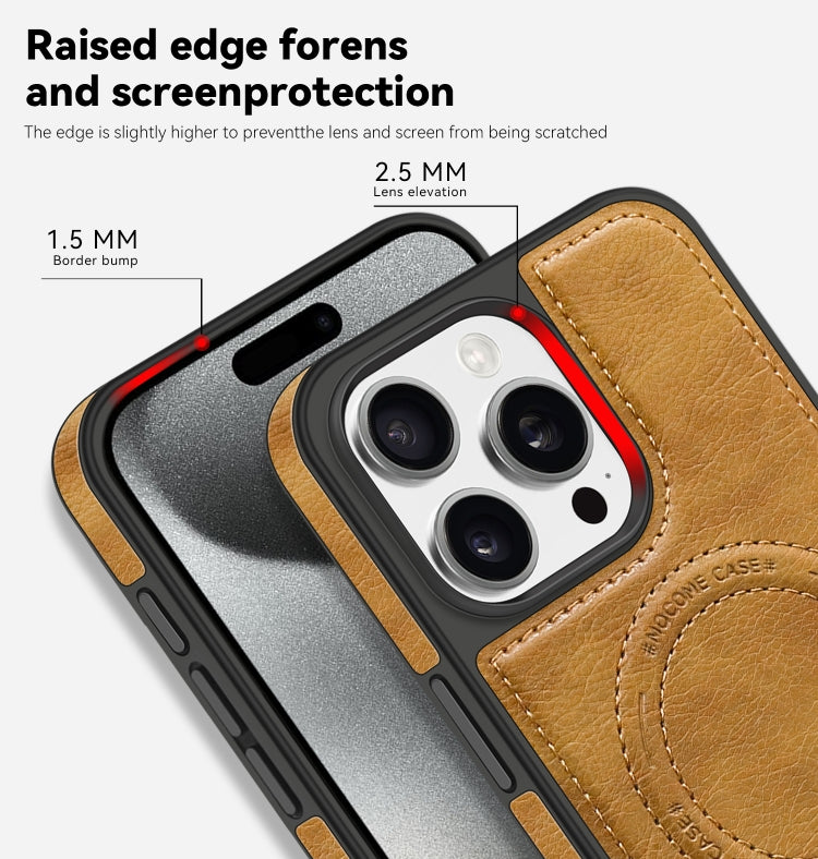 For iPhone 14 Multi-function Holder MagSafe PU Phone Case(Black) - iPhone 14 Cases by buy2fix | Online Shopping UK | buy2fix