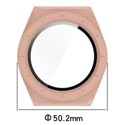 For Xiaomi Watch H1 PC + Tempered Film Integrated Watch Protective Case(Beige) - Watch Cases by buy2fix | Online Shopping UK | buy2fix