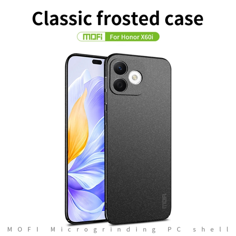 For Honor X60i MOFI Fandun Series Frosted PC Ultra-thin All-inclusive Phone Case(Blue) - Honor Cases by MOFI | Online Shopping UK | buy2fix