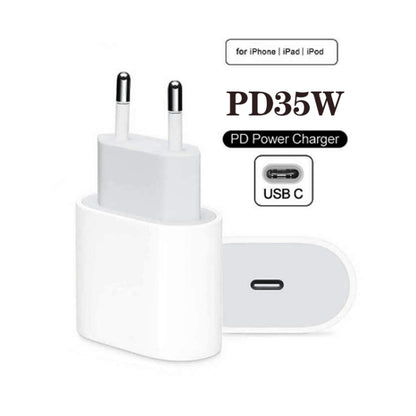 PD35W USB-C / Type-C Port Charger for iPhone / iPad Series, EU Plug - USB Charger by buy2fix | Online Shopping UK | buy2fix