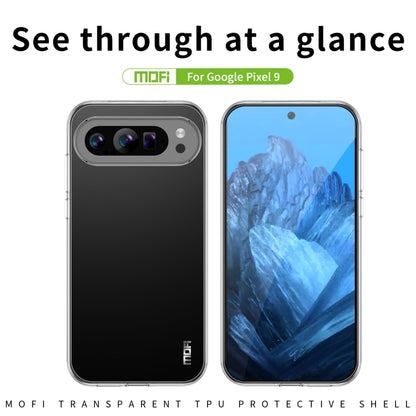 For Google Pixel 9 MOFI Ming Series Transparent Ultra-thin TPU Phone Case(Transparent) - Google Cases by MOFI | Online Shopping UK | buy2fix