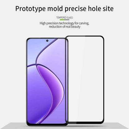 For Realme 12 MOFI 9H 2.5D Full Screen Tempered Glass Film(Black) - Realme Tempered Glass by MOFI | Online Shopping UK | buy2fix