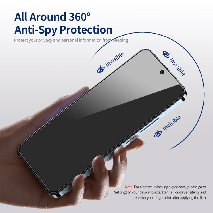 For iPhone 15 Pro Max 2pcs ENKAY Hat-Prince 360 Degree Anti-peeping Privacy Full Screen Tempered Glass Film - iPhone 15 Pro Max Tempered Glass by ENKAY | Online Shopping UK | buy2fix