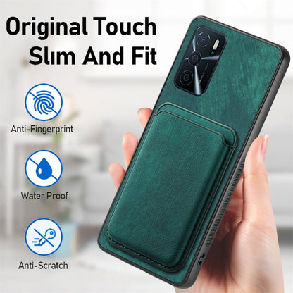 For OPPO A52 / A72/ A92 Retro Leather Card Bag Magnetic Phone Case(Green) - OPPO Cases by buy2fix | Online Shopping UK | buy2fix