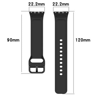 For Samsung Galaxy Fit 3 SM-R390 Solid Color Buckle Silicone Watch Band(White) - Watch Bands by buy2fix | Online Shopping UK | buy2fix