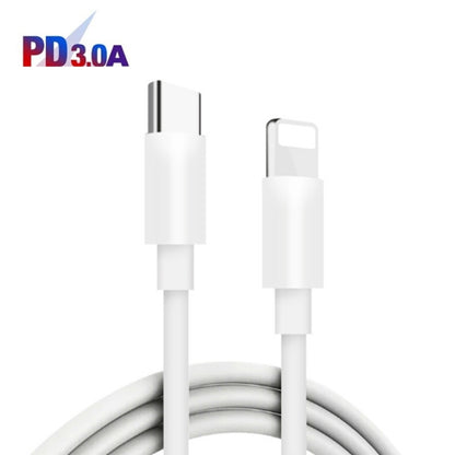 PD30W USB-C / Type-C + 8 Pin + USB Charger with Type-C to 8 Pin Date Cable(US Plug) - USB Charger by buy2fix | Online Shopping UK | buy2fix