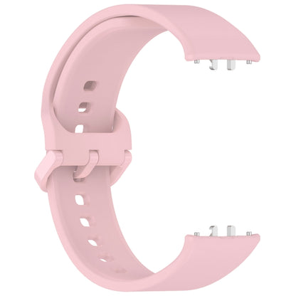 For Samsung Galaxy Fit 3 Solid Color Colorful Buckle Silicone Watch Band(Pink) - Watch Bands by buy2fix | Online Shopping UK | buy2fix