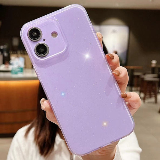 For iPhone 16 Plus Jelly Glitter Solid Color TPU Phone Case(Purple) - iPhone 16 Plus Cases by buy2fix | Online Shopping UK | buy2fix