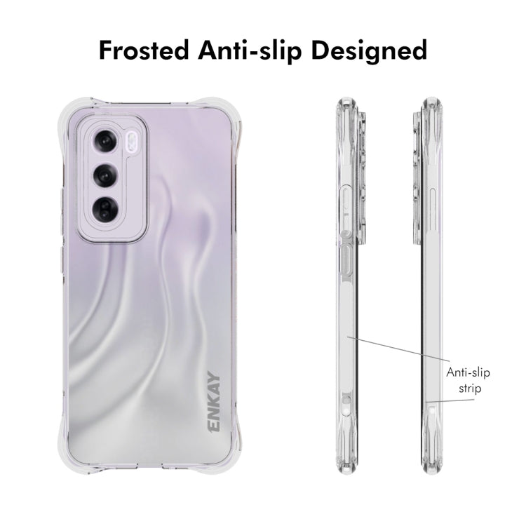 For OPPO Reno12 Global ENKAY Clear TPU Shockproof Anti-slip Phone Case - OPPO Cases by ENKAY | Online Shopping UK | buy2fix