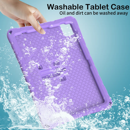 For iPad Air 11 2025 / 2024 Butterfly Bracket EVA Shockproof Tablet Case(Light Purple) - iPad Air 11 2025 / 2024 Cases by buy2fix | Online Shopping UK | buy2fix