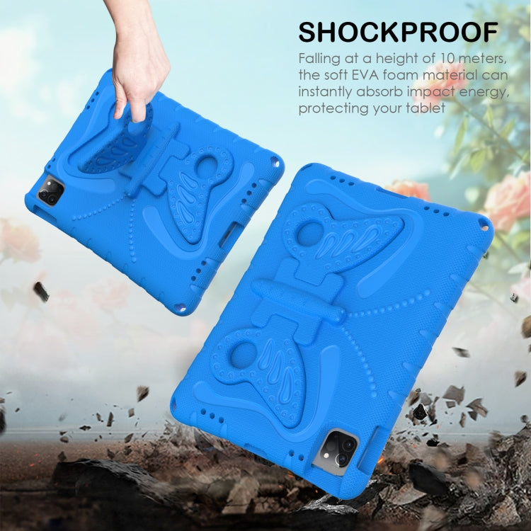 For iPad Air 11 2024 Butterfly Bracket EVA Shockproof Tablet Case(Blue) - iPad Air 11 2024 Cases by buy2fix | Online Shopping UK | buy2fix