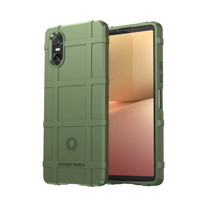 For Sony Xperia 10 VI Full Coverage Shockproof TPU Phone Case(Army Green) - Sony Cases by buy2fix | Online Shopping UK | buy2fix