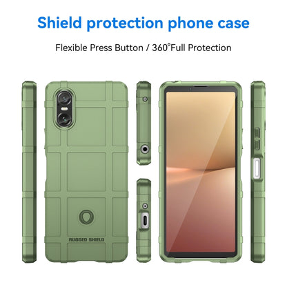 For Sony Xperia 10 VI Full Coverage Shockproof TPU Phone Case(Army Green) - Sony Cases by buy2fix | Online Shopping UK | buy2fix