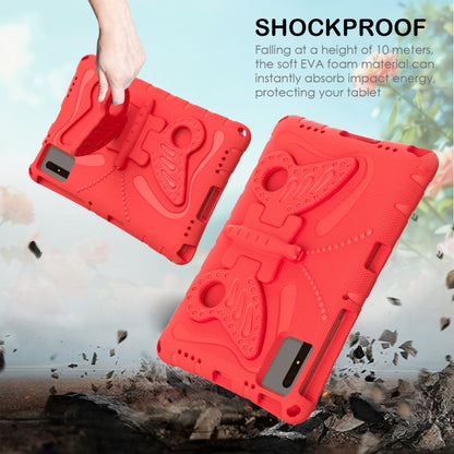 For Samsung Galaxy Tab S9 11 X710 Butterfly Bracket EVA Shockproof Tablet Case(Red) - Other Galaxy Tab PC by buy2fix | Online Shopping UK | buy2fix