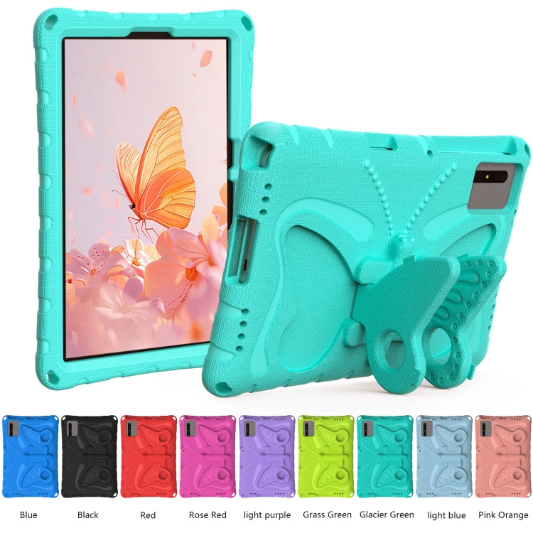 For Samsung Galaxy Tab S9 11 X710 Butterfly Bracket EVA Shockproof Tablet Case(Mint Green) - Other Galaxy Tab PC by buy2fix | Online Shopping UK | buy2fix