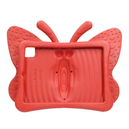 For iPad Air 11 2024 Butterfly Bracket Kids EVA Shockproof Tablet Case(Red) - iPad Air 11 2024 Cases by buy2fix | Online Shopping UK | buy2fix