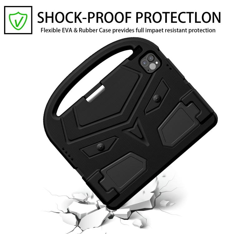 For iPad Pro 11 2024 Sparrow Style Shockproof Kickstand EVA Tablet Case(Black) - iPad Pro 11 2024 Cases by buy2fix | Online Shopping UK | buy2fix