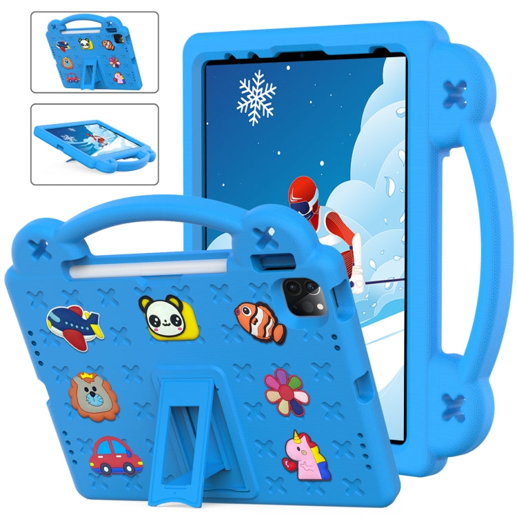 For iPad Air 11 2025 / 2024 Handle Kickstand Children EVA Shockproof Tablet Case(Sky Blue) - iPad Air 11 2025 / 2024 Cases by buy2fix | Online Shopping UK | buy2fix