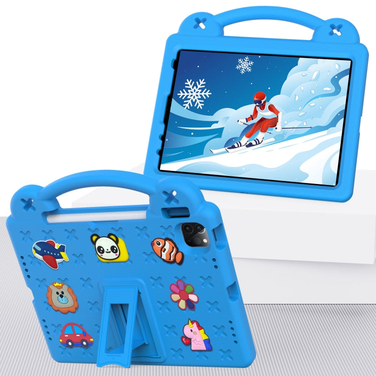 For iPad Air 11 2025 / 2024 Handle Kickstand Children EVA Shockproof Tablet Case(Sky Blue) - iPad Air 11 2025 / 2024 Cases by buy2fix | Online Shopping UK | buy2fix