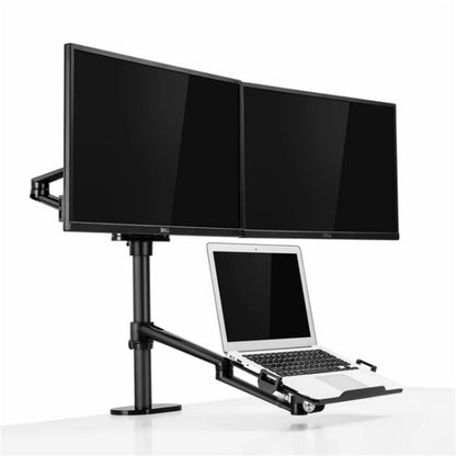OL-10T Clip-on Desktop Stand Dual Computer Monitor Riser Bracket Laptop Holder - Laptop Stand by buy2fix | Online Shopping UK | buy2fix