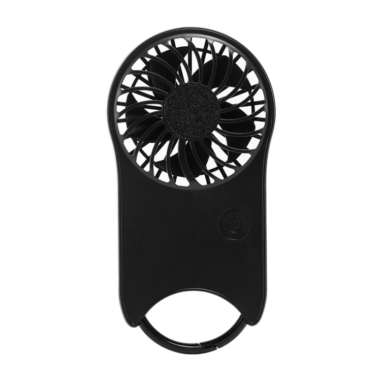 F12 3 Wind Speed Outdoor Summer Cooling Fan Hanging Buckle Mini Handheld Fan(Black) - Electric Fans by buy2fix | Online Shopping UK | buy2fix