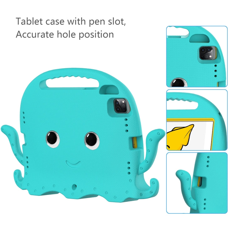 For iPad Pro 11 2024 Octopus Style EVA Hybrid PC Shockproof Tablet Case with Strap(Glacial Green) - iPad Pro 11 2024 Cases by buy2fix | Online Shopping UK | buy2fix