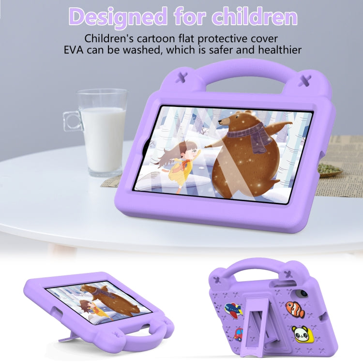 For Walmart Onn 7.0 Gen4 2024 Handle Kickstand Children EVA Shockproof Tablet Case(Light Purple) - Others by buy2fix | Online Shopping UK | buy2fix