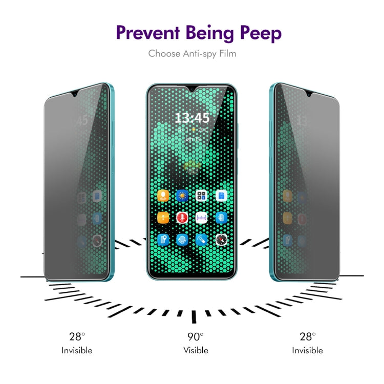 For Tecno Spark 9 ENKAY Hat-Prince 28 Degree Anti-peeping Privacy Tempered Glass Film - Tecno Tempered Glass by ENKAY | Online Shopping UK | buy2fix