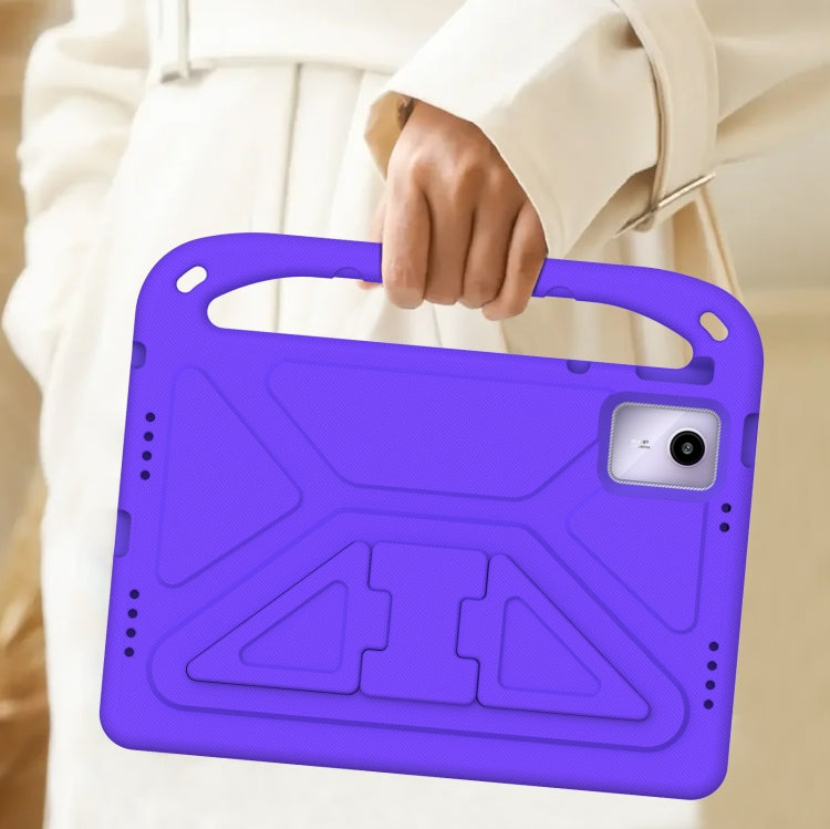 For iPad Pro 13 2024 Handle EVA Shockproof Tablet Case with Holder(Purple) - iPad Pro 13 2024 Cases by buy2fix | Online Shopping UK | buy2fix