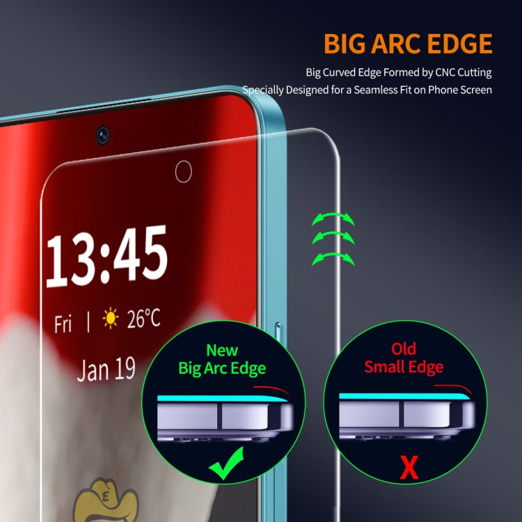 For Google Pixel 9 Pro 10pcs ENKAY 9H Big Arc Edge High Aluminum-silicon Tempered Glass Film - Google Tempered Glass by ENKAY | Online Shopping UK | buy2fix