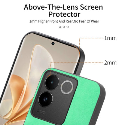 For vivo X100 Pro 5G Retro Magsafe Magnetic PU Back Cover Phone Case(Green) - X100 Pro Cases by buy2fix | Online Shopping UK | buy2fix