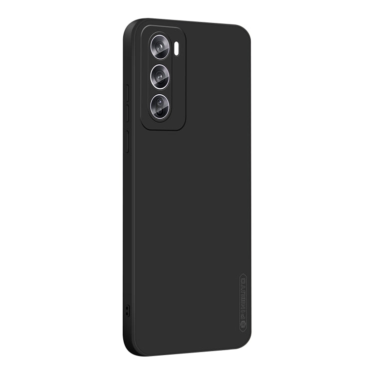 For OPPO Reno12 Global PINWUYO Sense Series Liquid Silicone TPU Phone Case(Black) - Reno12 Cases by PINWUYO | Online Shopping UK | buy2fix