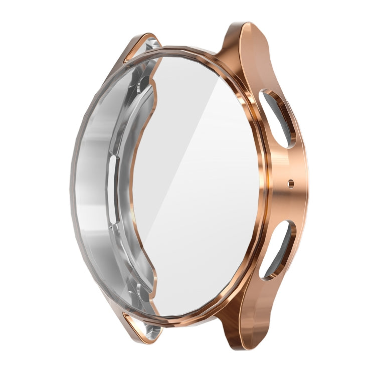 For Samsung Galaxy Watch7 40mm ENKAY Hat-Prince Full Coverage Electroplated Soft TPU Case with Screen Protection(Rose Gold) - Watch Cases by ENKAY | Online Shopping UK | buy2fix