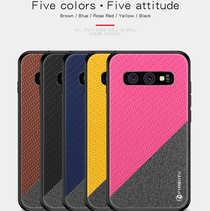 PINWUYO Honors Series Shockproof PC + TPU Protective Case for Galaxy S10(Brown) - Galaxy Phone Cases by PINWUYO | Online Shopping UK | buy2fix