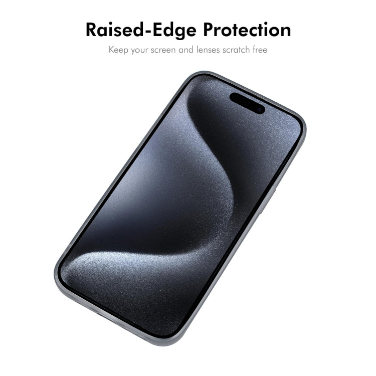 For iPhone 16 Pro ENKAY Hat-Prince Translucent Matte TPU Phone Case + 9H Big Arc Edge Film(Grey) - iPhone 16 Pro Cases by ENKAY | Online Shopping UK | buy2fix