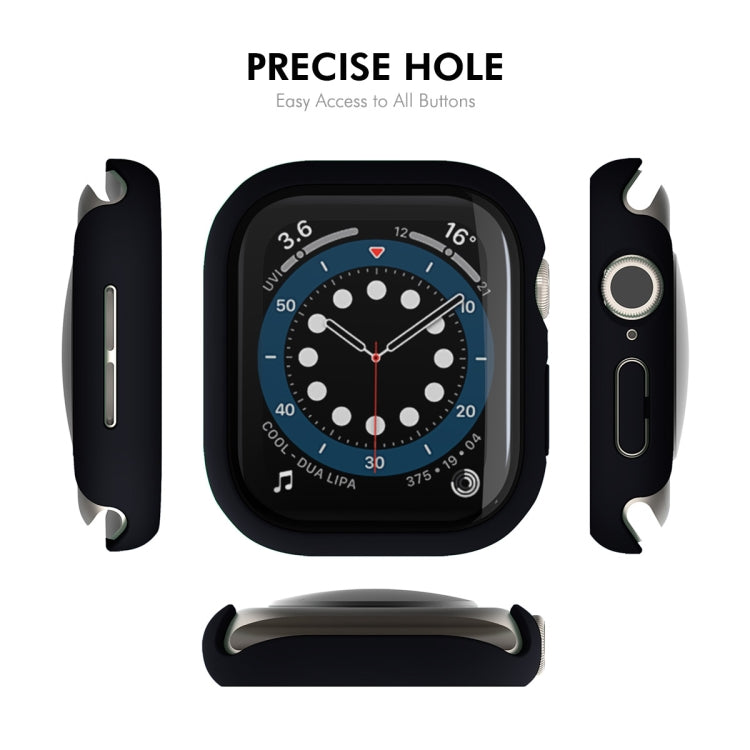 For Apple Watch Series 10 42mm ENKAY Hat-Prince PC Tempered Glass Film Integrated Watch Case(Midnight Blue) - Watch Cases by ENKAY | Online Shopping UK | buy2fix