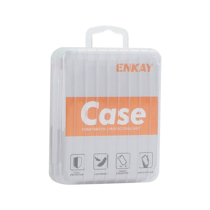 For Apple Watch Series 10 42mm ENKAY Hat-Prince PC Tempered Glass Film Integrated Watch Case(Transparent) - Watch Cases by ENKAY | Online Shopping UK | buy2fix