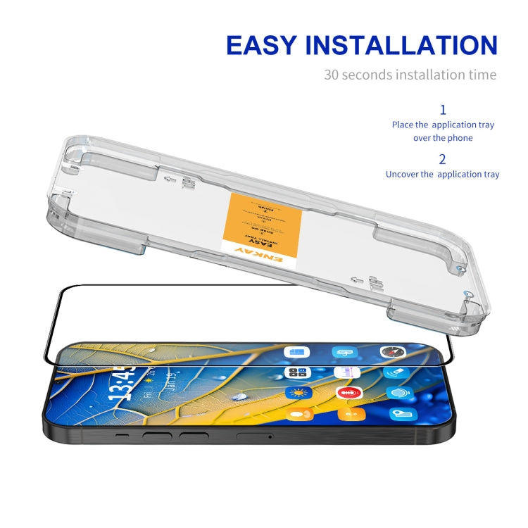 For Infinix Hot 40 Pro ENKAY Easy Install High Alumina Silicon Full Glass Film - Infinix Tempered Glass by ENKAY | Online Shopping UK | buy2fix