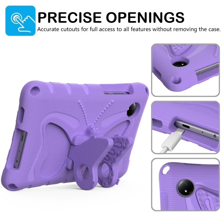 For Xiaomi Redmi Pad SE 8.7 2024 Butterfly Bracket EVA Shockproof Tablet Case(Light Purple) - More Tablet Cases by buy2fix | Online Shopping UK | buy2fix