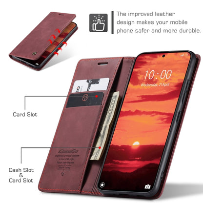 For Xiaomi 14T CaseMe 013 Multifunctional Horizontal Flip Leather Phone Case(Red) - 14T Cases by CaseMe | Online Shopping UK | buy2fix