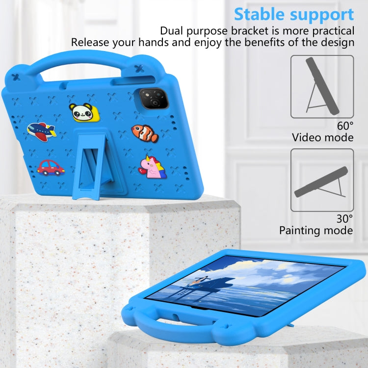 For Infinix Xpad 11 X1101 2024 Handle Kickstand Children EVA Shockproof Tablet Case(Sky Blue) - Others by buy2fix | Online Shopping UK | buy2fix