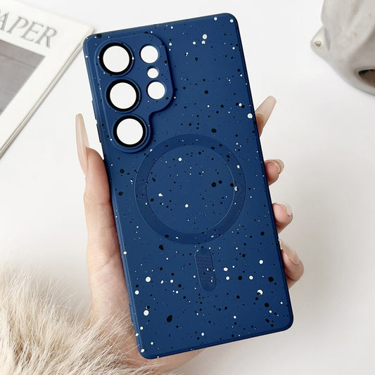 For Samsung Galaxy S25 Ultra 5G Starry Sky TPU Shockproof MagSafe Phone Case(Dark Blue) - Galaxy S25 Ultra 5G Cases by buy2fix | Online Shopping UK | buy2fix