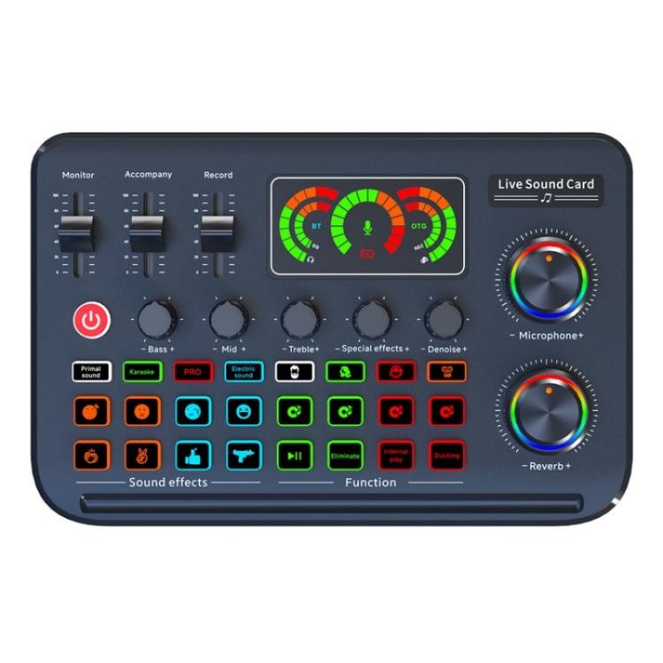 F996 Max Live Streaming / Gaming / Singing Audio Mixer USB Microphone Sound Card - Live Sound Effects Processors by buy2fix | Online Shopping UK | buy2fix