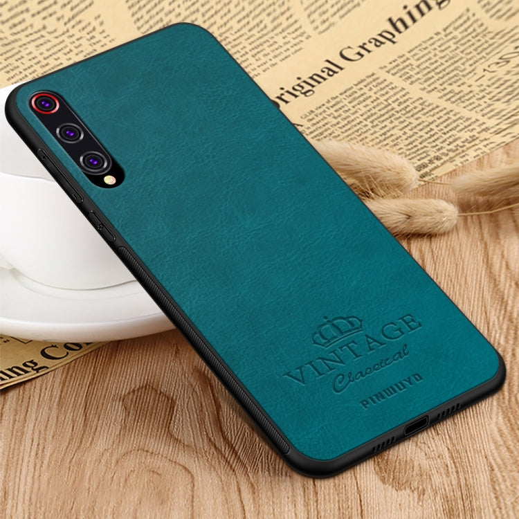 For Xiaomi Mi 9 Pro PINWUYO Pin Rui Series Classical Leather, PC + TPU + PU Leather Waterproof And Anti-fall All-inclusive Protective Shell(Blue) - Xiaomi Cases by PINWUYO | Online Shopping UK | buy2fix