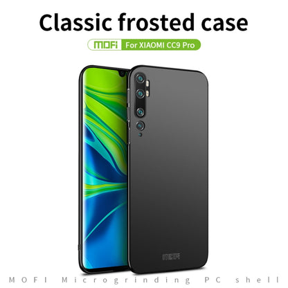 For Xiaomi Mi CC9 Pro MOFI Frosted PC Ultra-thin Hard Case(Gold) - Xiaomi Cases by MOFI | Online Shopping UK | buy2fix