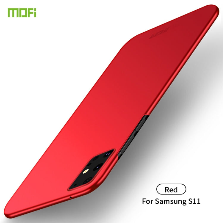 For Galaxy S20+  MOFI Frosted PC Ultra-thin Hard Case(Red) - Galaxy Phone Cases by MOFI | Online Shopping UK | buy2fix