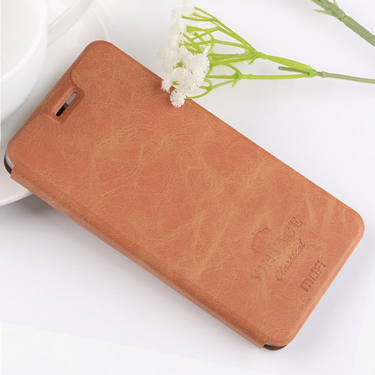 For Xiaomi RedMi Note8T MOFI Crazy Horse Texture Horizontal Flip Protective Leather Case(Brown) - Xiaomi Cases by MOFI | Online Shopping UK | buy2fix