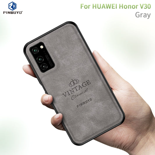 For Huawei Honor V30 / V30 Pro PINWUYO Zun Series PC + TPU + Skin Waterproof And Anti-fall All-inclusive Protective Shell(Grey) - Honor Cases by PINWUYO | Online Shopping UK | buy2fix