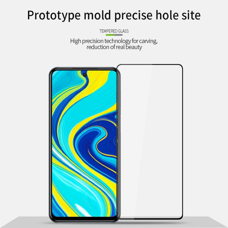 For Xiaomi Redmi Note 9S MOFI 9H 2.5D Full Screen Tempered Glass Film(Black) -  by MOFI | Online Shopping UK | buy2fix