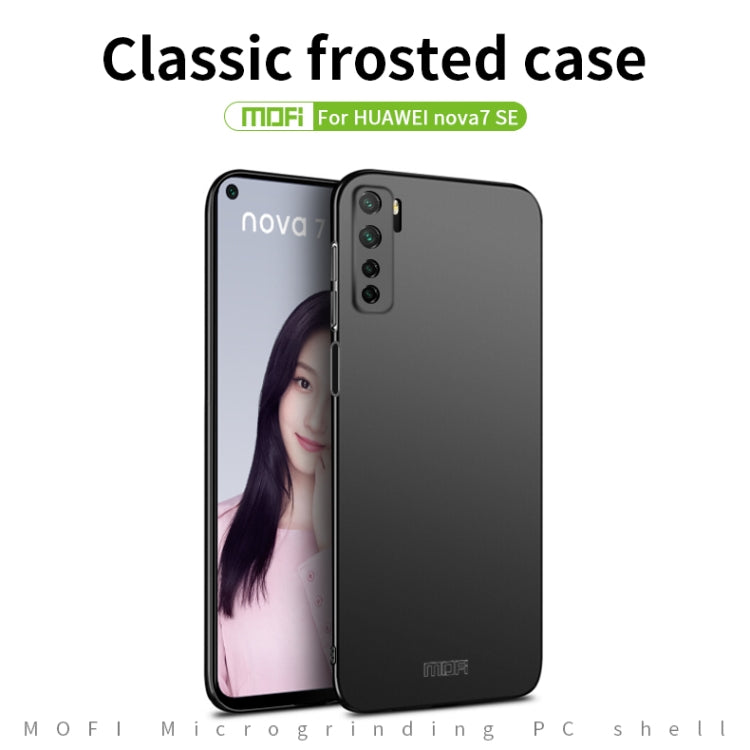 For Huawei Nova 7 SE MOFI Frosted PC Ultra-thin Hard Case(Black) - Huawei Cases by MOFI | Online Shopping UK | buy2fix